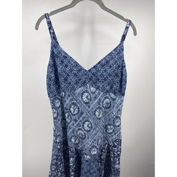 Lauren Ralph Lauren Patchwork 100% Linen Dress Women's 12 Mixed Print Western - Picture 3 of 11